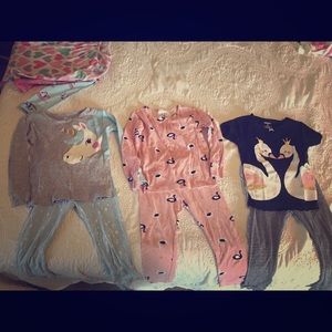 Girl 3T and 4T pajama sets